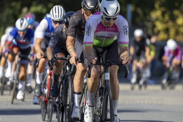 42nd Kerwe cycle race in Mutterstadt, Palatinate. Prize of the municipality & Sparkasse Vorderpfalz