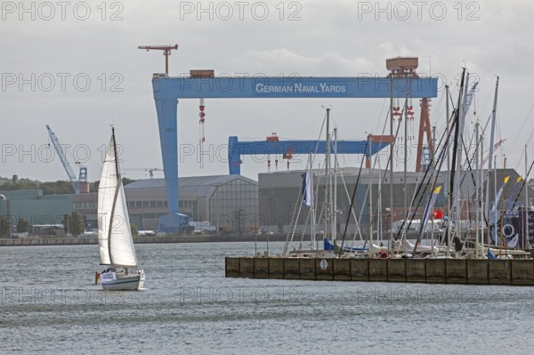German Naval Yards, Sailboat, Kiel, Schleswig-Holstein, Germany