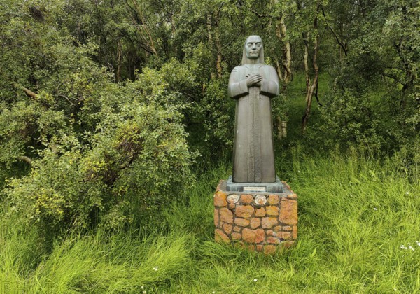 Statue of Bishop Gudmundur Arason, Hólar, Iceland