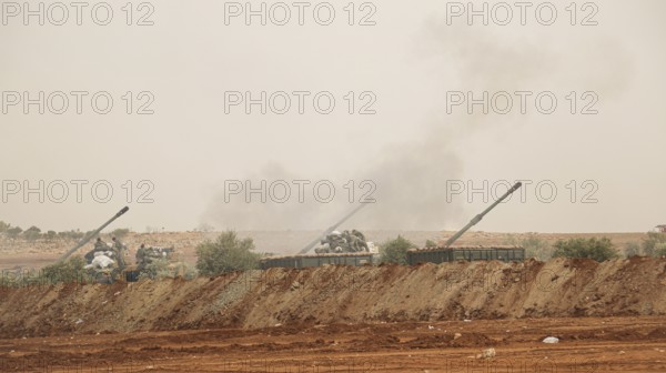 A Turkish Army tank participating in the expulsion of ISIS militias from northern Syria. Aleppo, Syria November 12, 2016, Aleppo, Syria