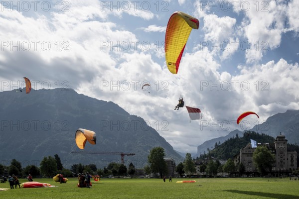 Paragliding tandem flight, Interlaken, Switzerland