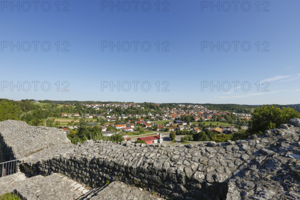 Veringen Castle, ruins, wall remains, view, Veringenstadt, Swabian Alb, Baden-Württemberg, Germany
