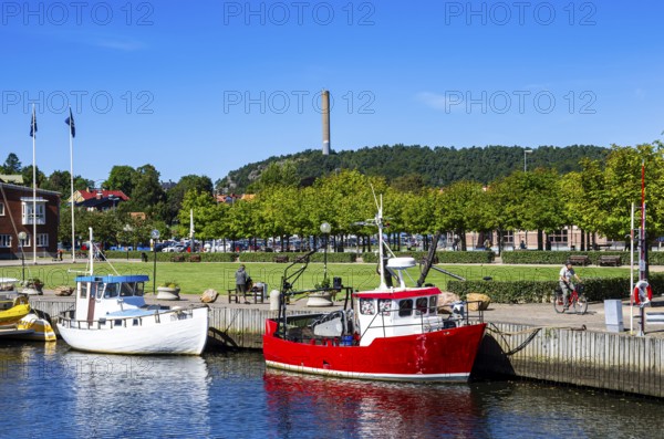 Picturesque maritime ambience in the guest harbour of Uddevalla, Bohuslän, Västra Götalands län, Sweden, for editorial use only