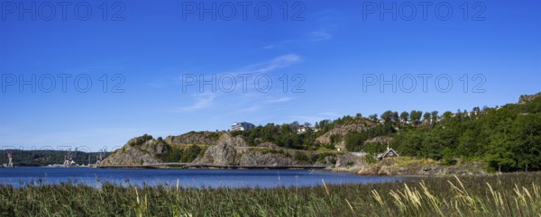 Picturesque landscape and spectacular beach promenade in Uddevalla, Bohuslän, Västra Götalands län, Sweden