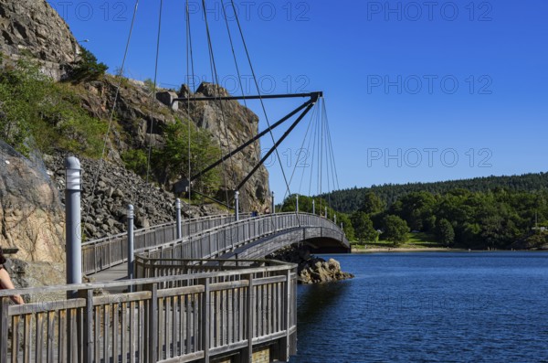 The seafront promenade is the pride of the town of Uddevalla, Bohuslän, Västra Götalands län, Sweden