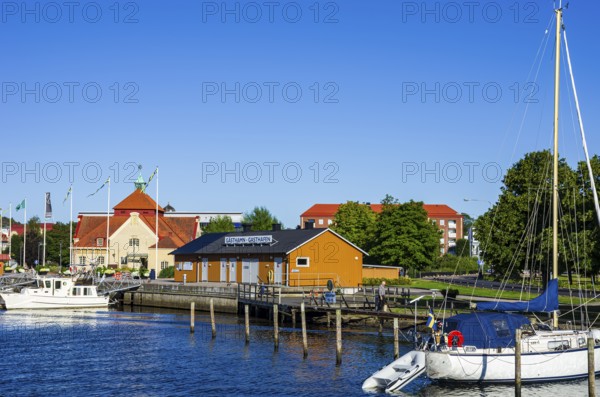 Picturesque maritime ambience in the guest harbour of Uddevalla, Bohuslän, Västra Götalands län, Sweden