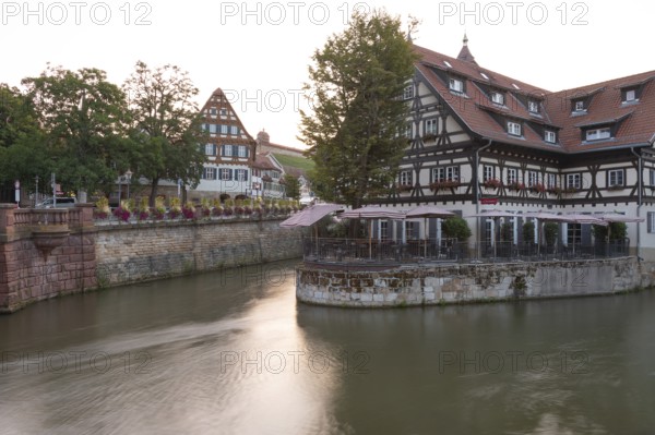 Esslingen am Neckar in the glow of the early hours