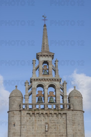 Saint-Georges church steeple, Pleubian, Brittany, France
