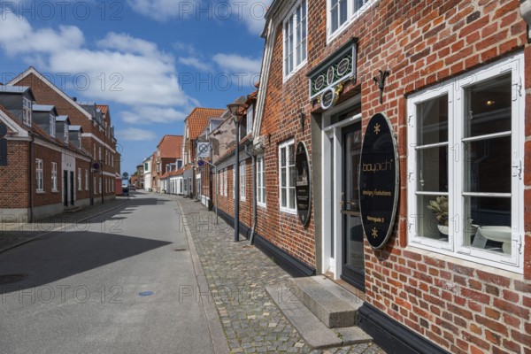 Historic brick architecture, Old Town, Ringkøbing, Ringkøbing Fjord, Denmark