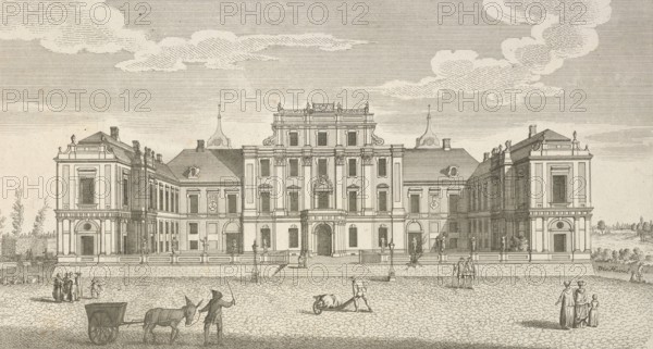 Royal Prussian pleasure palace at Oranienburg, Brandenburg, Germany, around 1880, digitally restored reproduction of a 19th century illustration, historical, exact date unknown