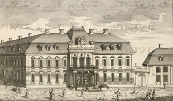 Ordenspalais der königlichen Hoheit des Prinzen Ferdinand zu Berlin, Germany, around 1880, digitally restored reproduction of a 19th century illustration, historical, exact date unknown