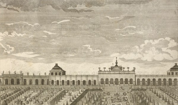 Royal pleasure palace Monbijou in Berlin, Germany, around 1880, digitally restored reproduction of a 19th century illustration, historical, exact date unknown