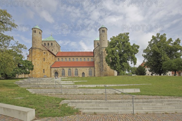 Side view of the UNESCO Ottonian St Michael's Church