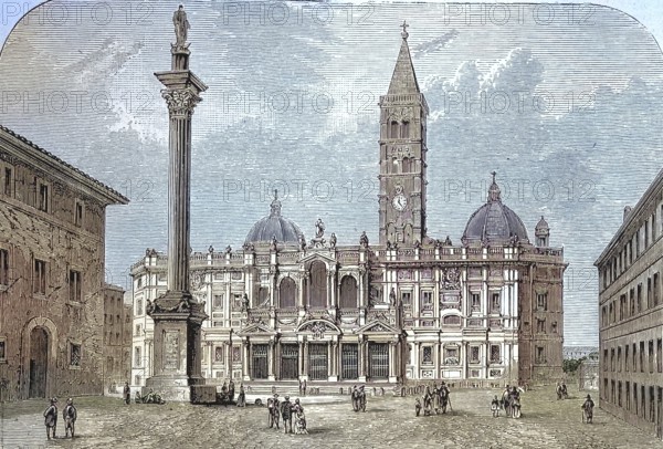 Santa Maria Maggiore, Basilica Sanctae Mariae Maioris, also Santa Maria della Neve, Our Lady of the Snows, one of the four papal basilicas in Rome with the rank of basilica maior and one of the seven pilgrimage churches, Rome, Italy