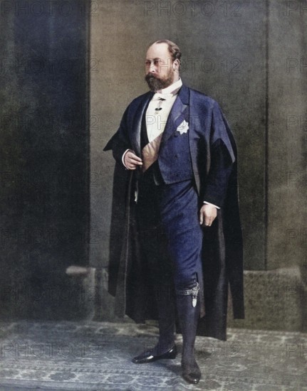 Albert Edward, Prince of Wales, later Edward VII, 1841 to 1910, here as a member of the Middle Temple. King of the United Kingdom and the British Dominions and Emperor of India. From Edward VII, His Life and Times, published in 1910, digitally restored reproduction of a 19th century original (coloured), historical, exact date unknown