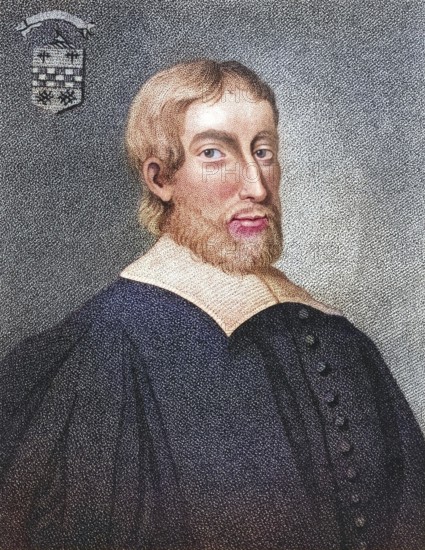 Robert Boyd of Trochrig (1578 to 1627) was a Scottish theological writer, teacher and poet. From Iconographia Scotica or Portraits of Famous Personages of Scotland, published in 1797, digitally restored reproduction of a 19th century original (coloured), historical, exact date unknown