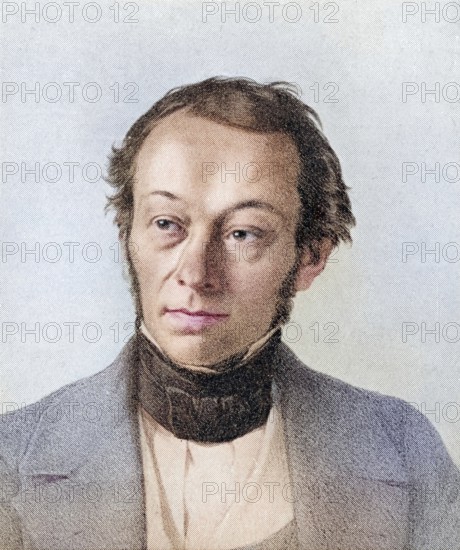 Richard Cobden, 1804 to 1865, British manufacturer and radical and liberal statesman. From Edward VII, His Life and Times, published in 1910, digitally restored reproduction of a 19th century original (coloured), historical, exact date unknown