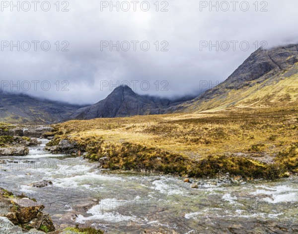 Fairy Pools and Waterfalls, Glen Brittle, Black Cuillin, Isle of Skye, Scotland, UK