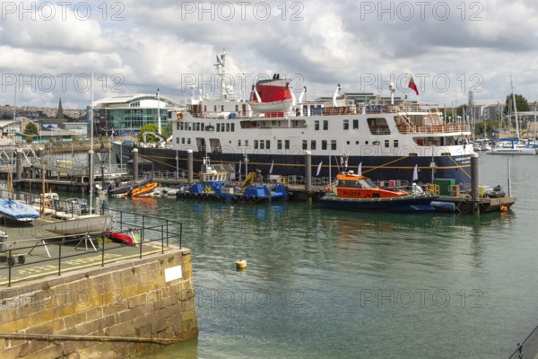 Hebridean Princess historic cruise ship vessel, Sutton Harbour, Plymouth, Devon, England, UK