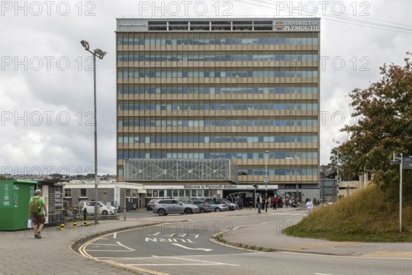 University of Plymouth building above Plymouth railway station, InterCity Place, city of Plymouth, Devon, England, UK