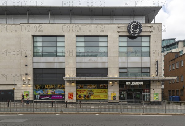 Grosvenor Casino and Walkabout building in city centre, city of Plymouth, Devon, England, UK