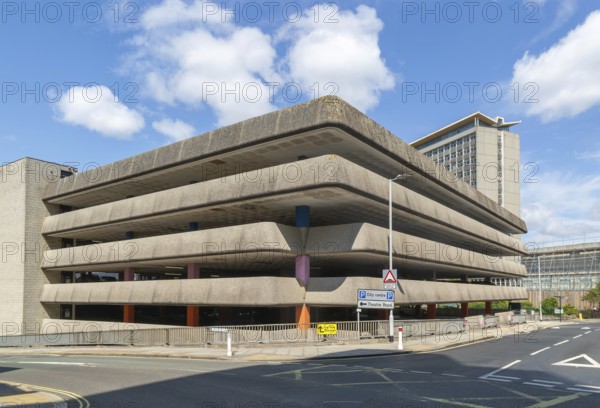 Theatre Royal multi-storey car park, Princess Way, Plymouth, Devon, England, UK