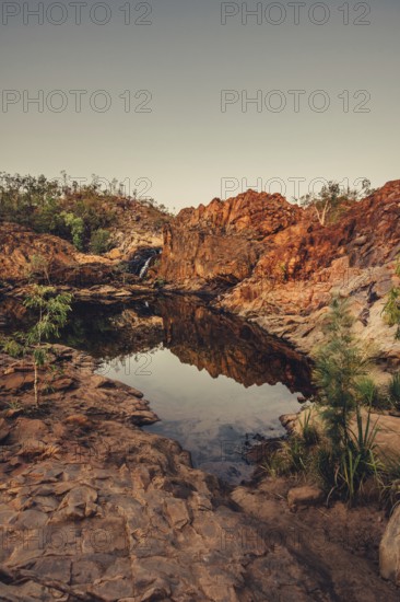 Sunrise Edith Falls in northern Australia, Australia