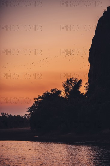 Special light atmosphere in the outback at Windjana Gorge National Park in Australia