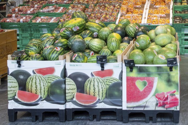Coop organic watermelons, Interlaken, Bern, Switzerland