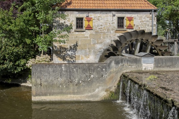 Niedermühle, a watermill in Burgsteinfurt, Steinfurt, Münsterland, North Rhine-Westphalia, Germany