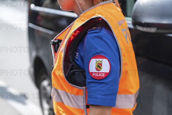 Policewoman Police Cantonal Police Bern, Interlaken, Canton of Bern, Switzerland