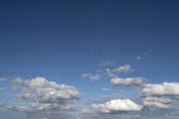 Cluster clouds, blue sky, Bavaria, Germany