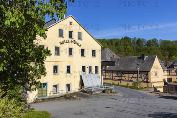 Rolle-Mühle and Blaufarbenwerk Zschopenthal, Grünhainichen, Erzgebirge, Saxony, Germany