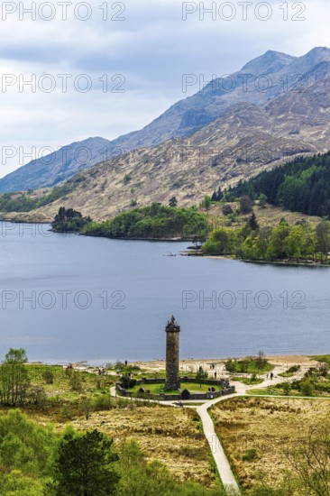 Glenfinnan Monument, Loch Shiel, Glenfinnan Viaduct, River Finnan, West Highland, Scotland, United Kingdom