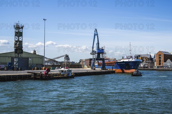 Port Docks in Poole, Dorset, England, United Kingdom