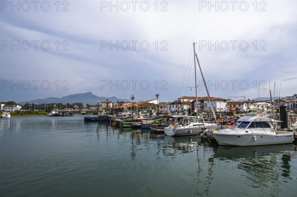 Marina in Saint-Jean-de-Luz, Nouvelle-Aquitaine, Pyrenees-Atlantiques, France