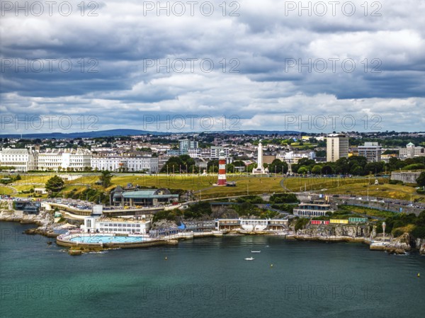 DefaultPlymouth from drone, Mount Batten Tower, Devon, England, United Kingdom