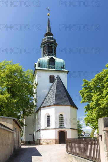 Wiederau village church, Königshain-Wiederau, Central Saxony district, Saxony, Germany
