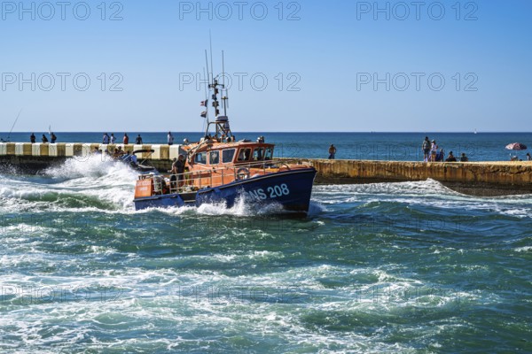Boats on canal in Capbreton, Landes, Nouvelle-Aquitaine, France