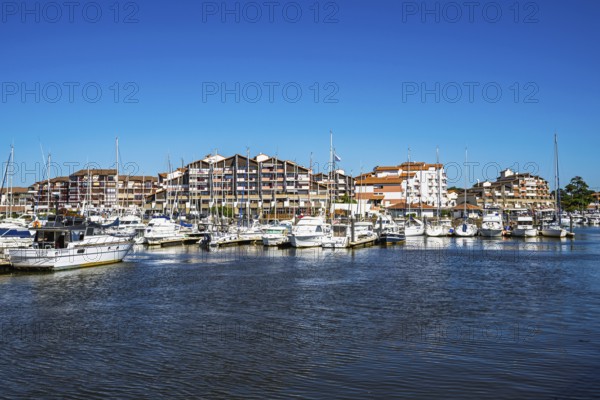 Marina in Capbreton, Landes, Nouvelle-Aquitaine, France