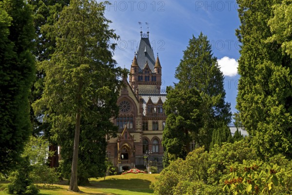 Drachenburg Castle, Siebengebirge, Königswinter, North Rhine-Westphalia, Germany