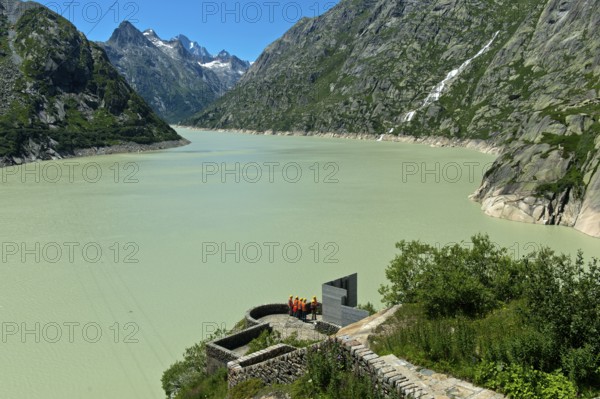 The artificial Grimsel reservoir, Guttannen, Bernese Oberland, Canton, Bern, Switzerland