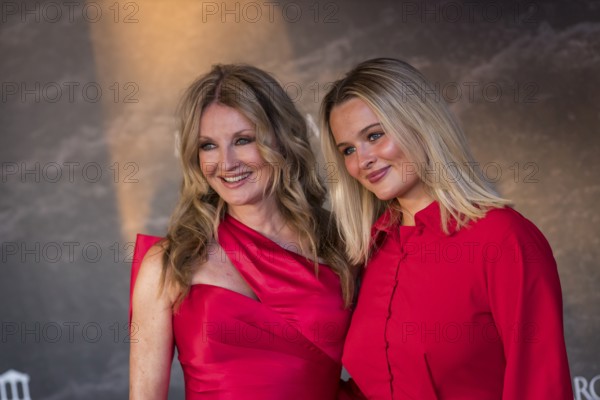 Frauke Ludowig with her daughter Nele Ludowig Roeffen at the Remus Lifestyle Night on the roof terrace of the Pure Salt Hotel in El Toro, Magaluf, Majorca, Spain on 31 July 2025