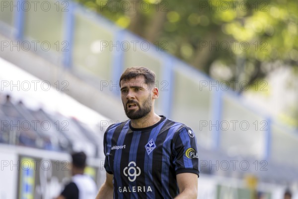 Football 3rd division, season 2025/26, matchday 1: Waldhof Mannheim vs SC Verl***Picture: Tim Sechelmann (4, Mannheim)