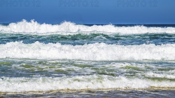 Waves on Contis beach, Saint Julien en Born, Saint-Julien-en-Born, Landes, France