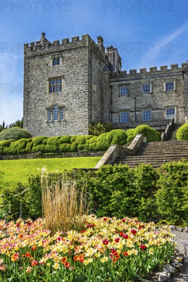 Sizergh Castle and gardens, Helsington, Cumbria, England, United Kingdom