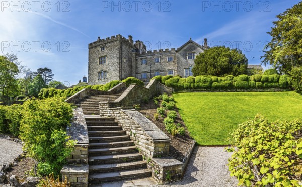 Sizergh Castle and gardens, Helsington, Cumbria, England, United Kingdom