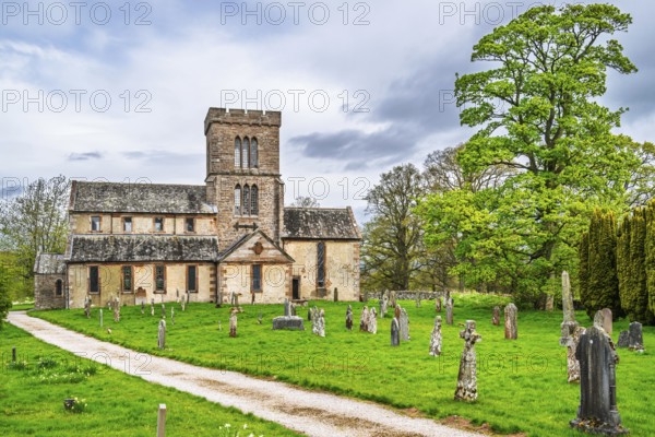 St Michael Church and Cemetery, Lowther Castle and Gardens, Lowther, Cumbria, England, United Kingdom