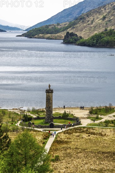Glenfinnan Monument, Loch Shiel, Glenfinnan Viaduct, River Finnan, West Highland, Scotland, United Kingdom
