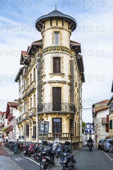 Beach and seaside in Saint-Jean-de-Luz, Nouvelle-Aquitaine, Pyrenees-Atlantiques, France